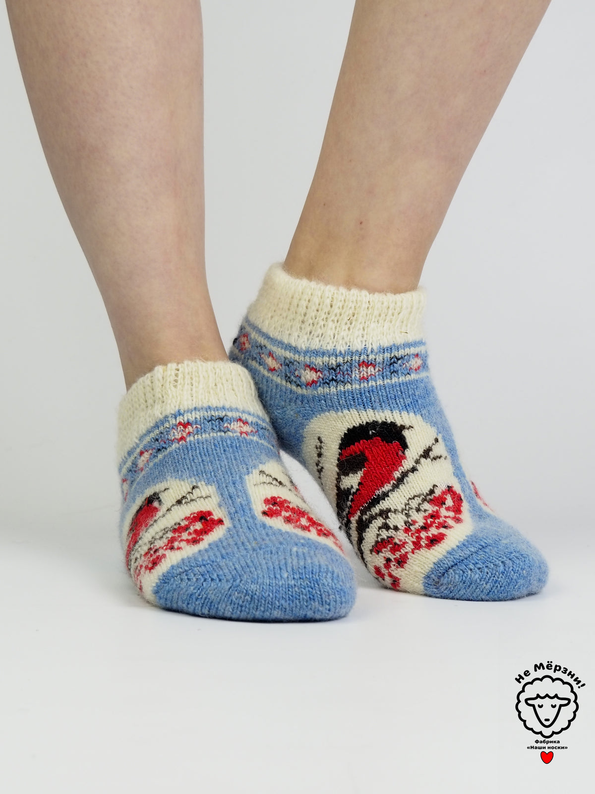 Bullfinch Window Wool Footies