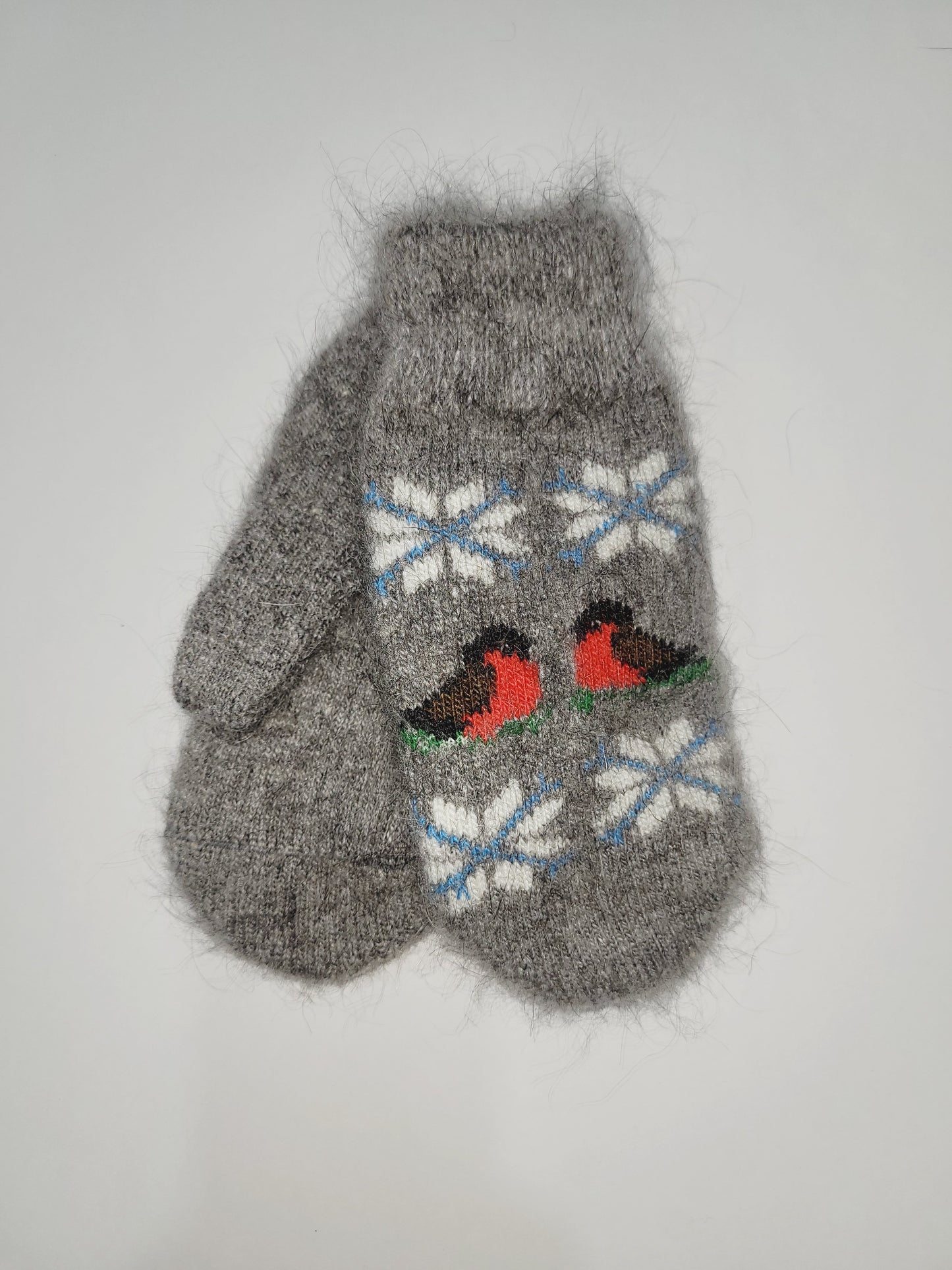 Bullfinch Wool Mittens, Grey