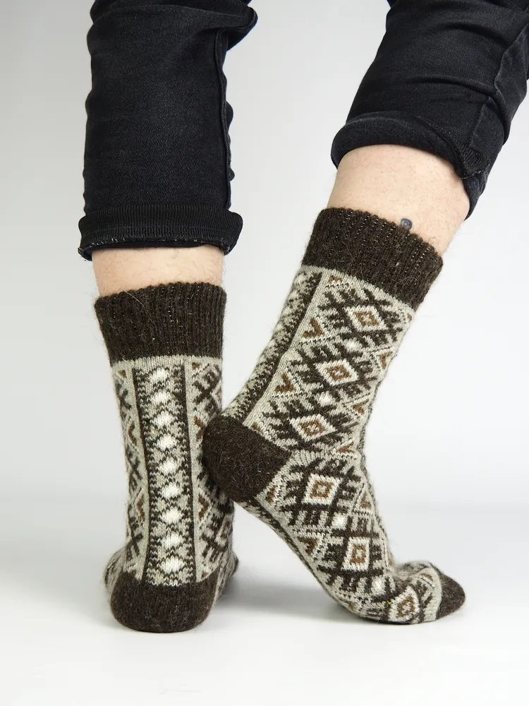 Diamond Wool Socks
