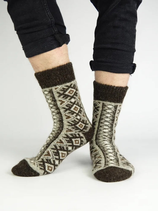 Diamond Wool Socks