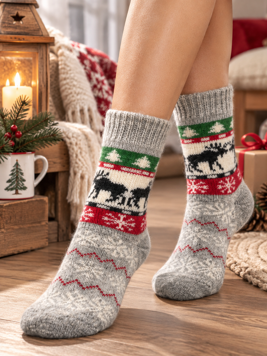 Moose Wool Socks, Grey
