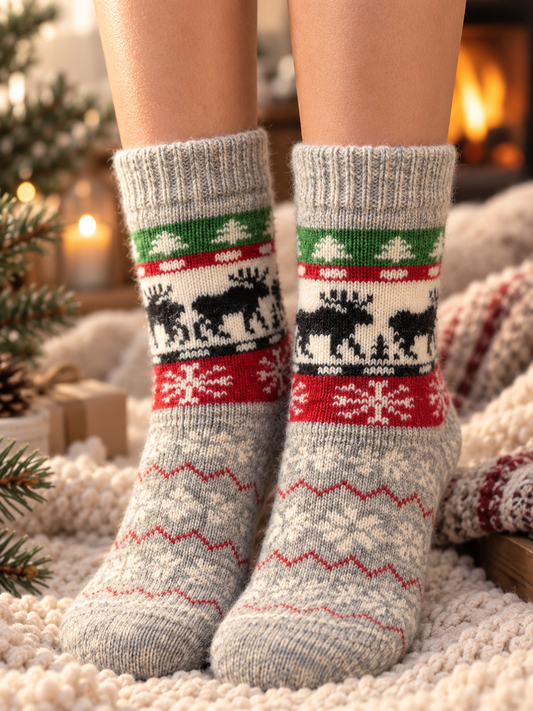 Moose Wool Socks, Grey