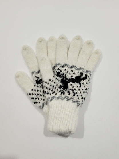 Assorted White Wool Gloves