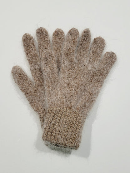 Goat Wool Gloves, Beige