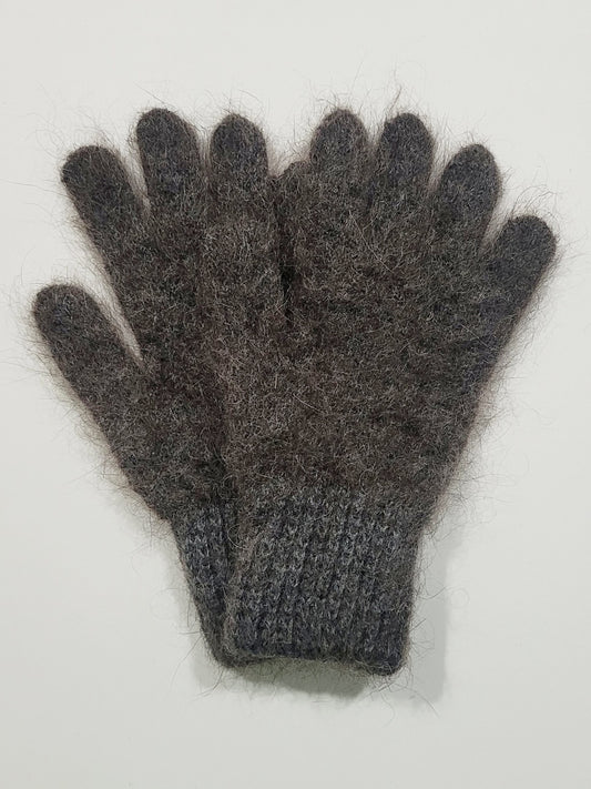 Goat Wool Gloves, Dark Grey