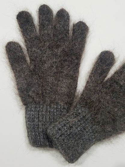 Goat Wool Gloves, Dark Grey