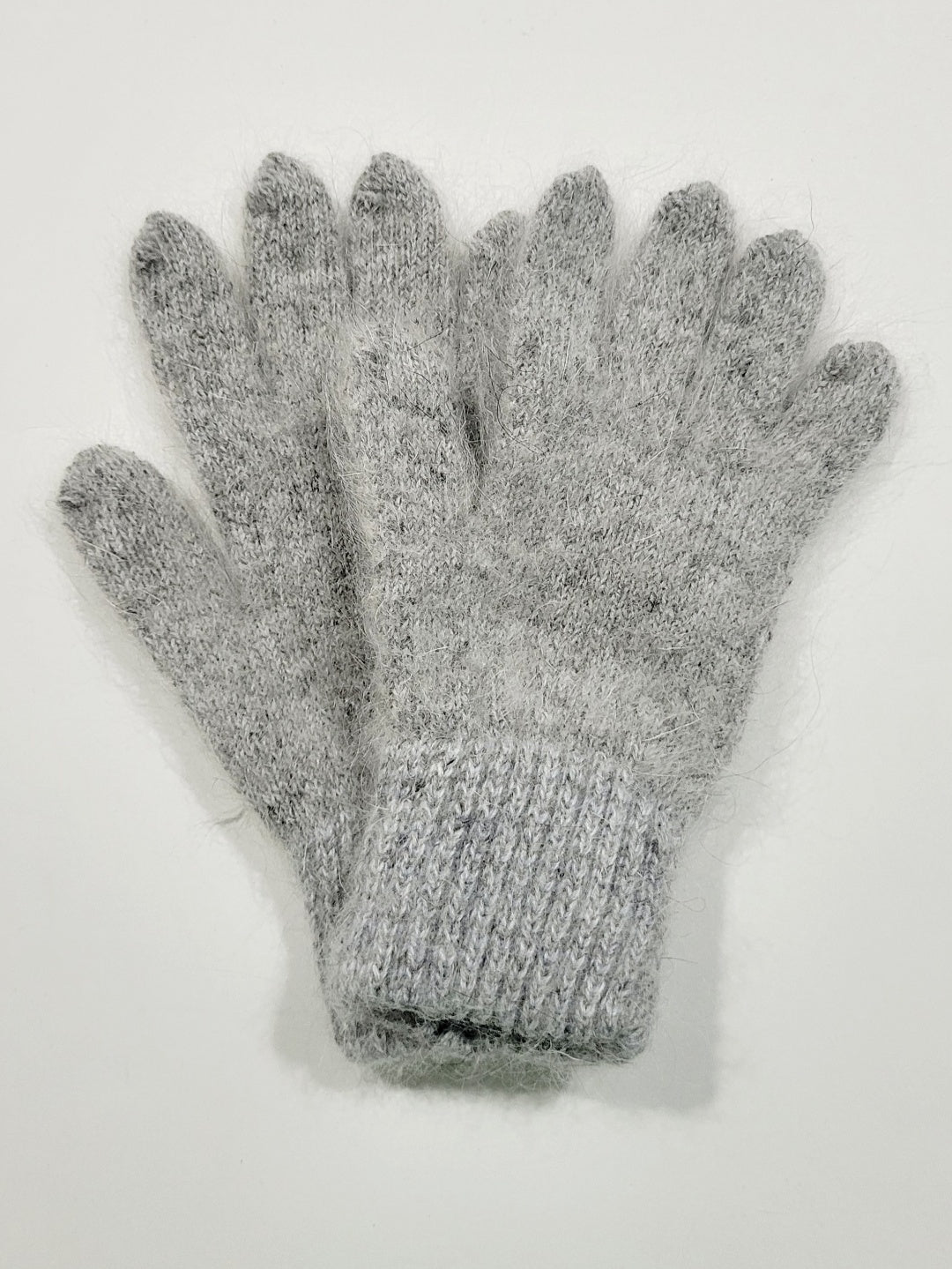 Grey Goat Wool Gloves