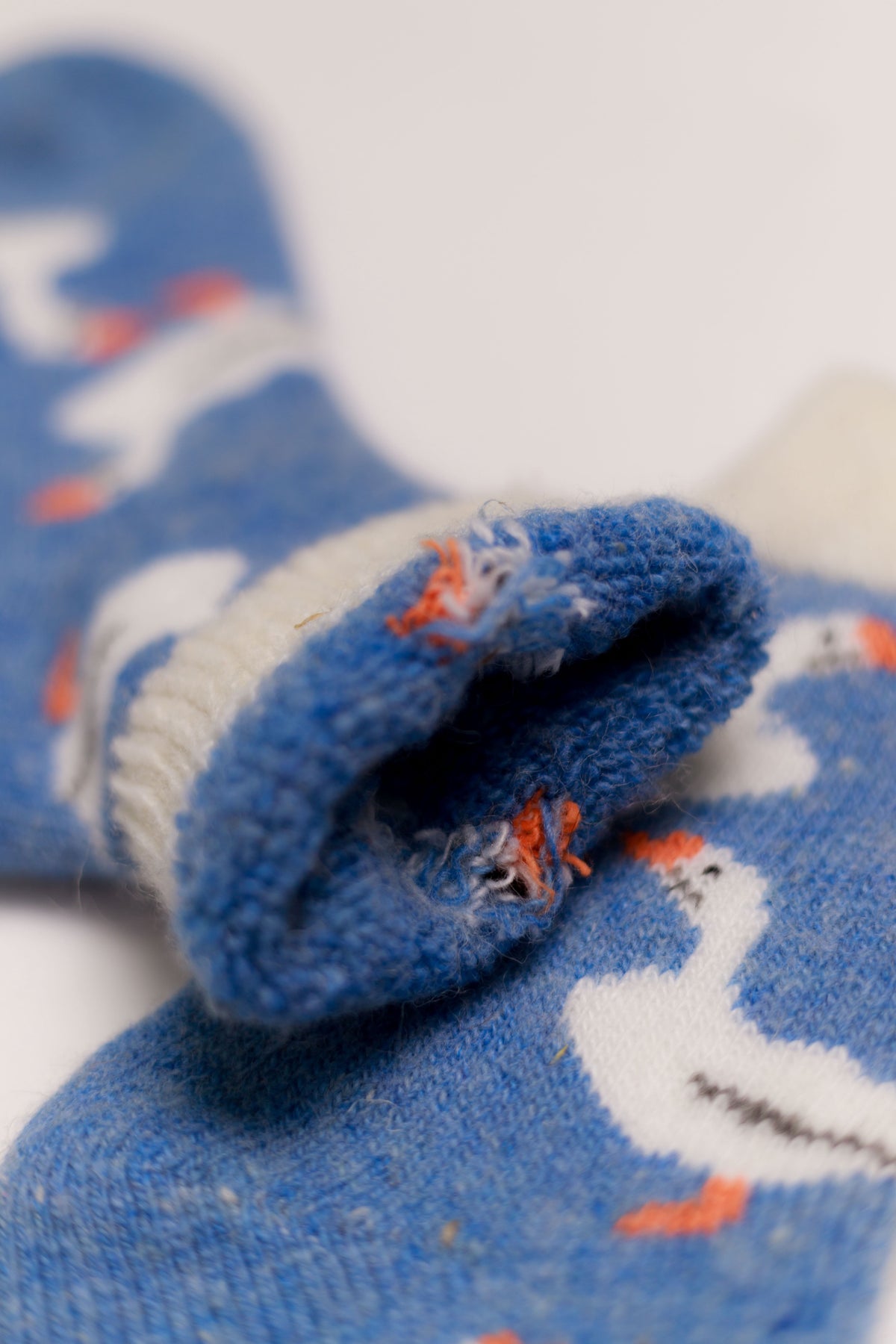 Geese Wool Socks, Blue