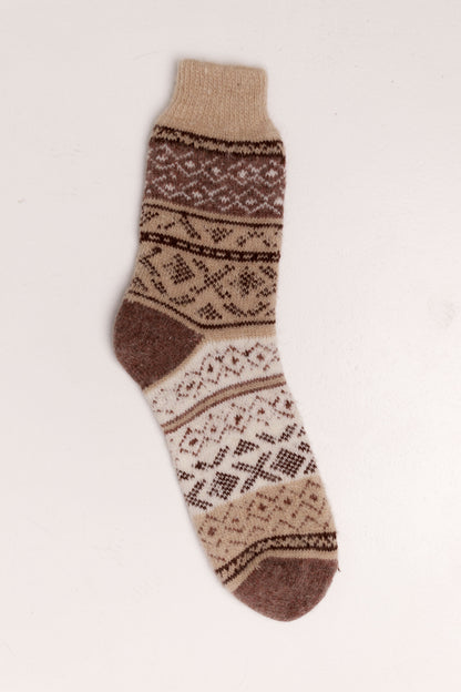 Viking Wool Socks, Brown