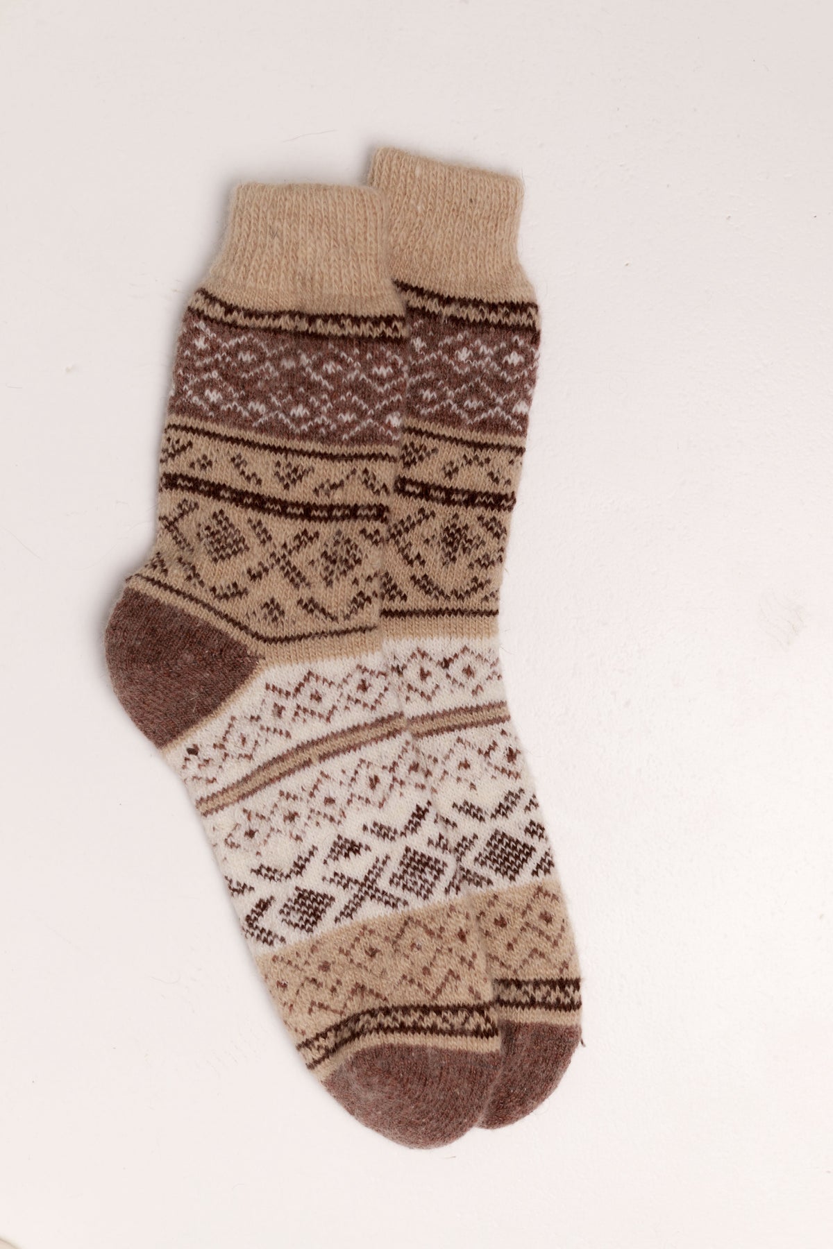 Viking Wool Socks, Brown