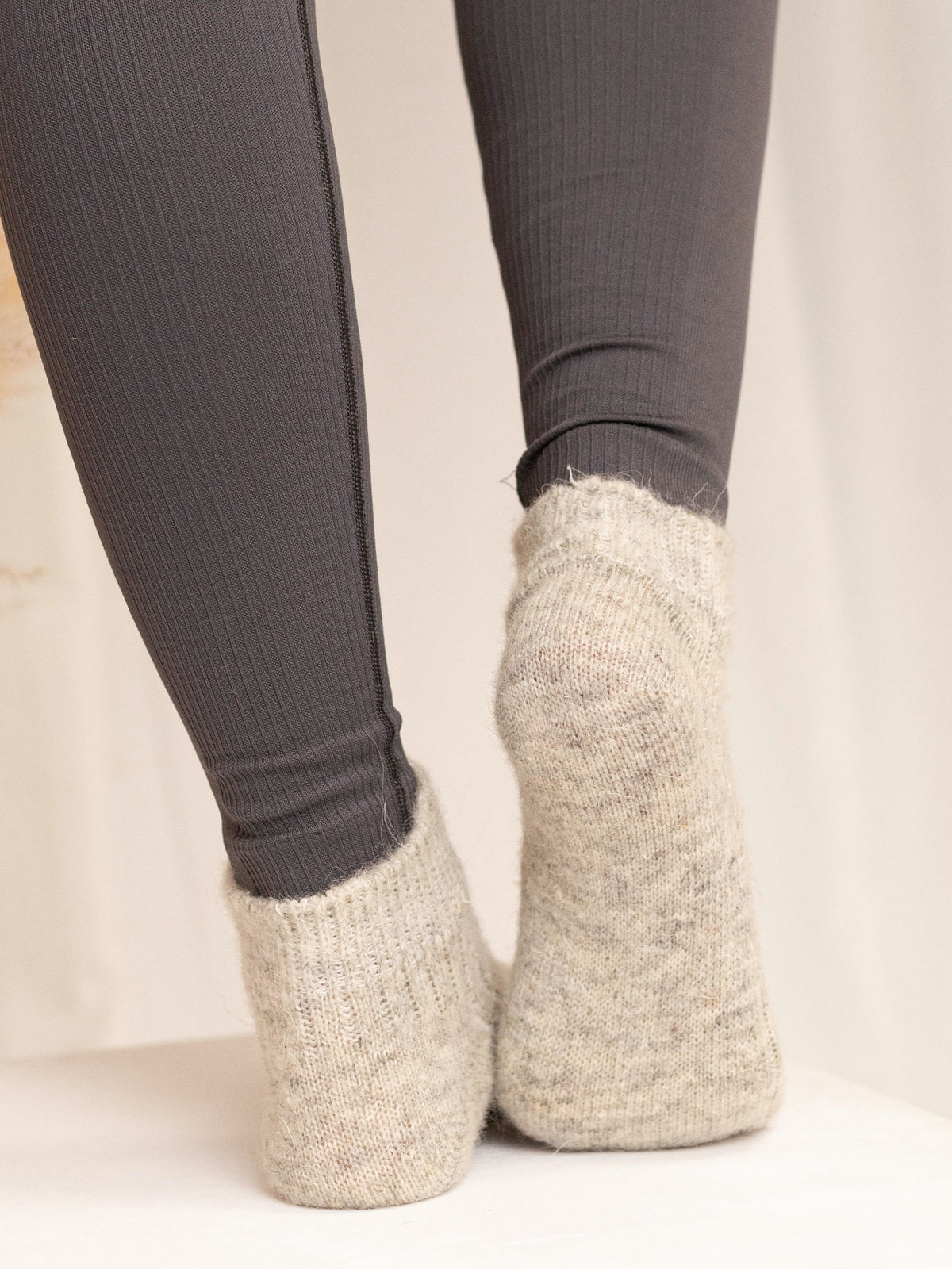 Aurora Wool Footies, Grey