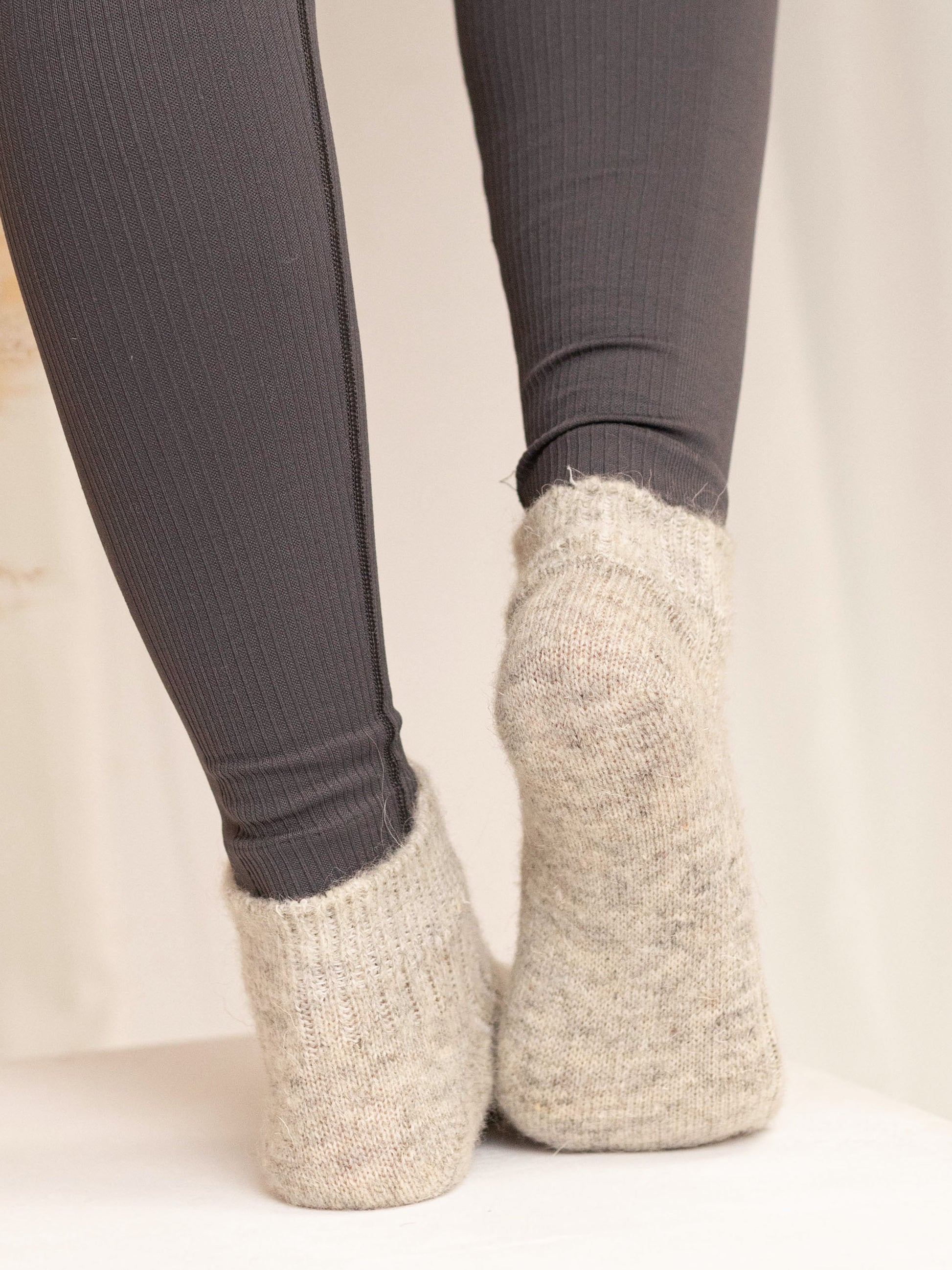 Aurora Wool Footies, Grey