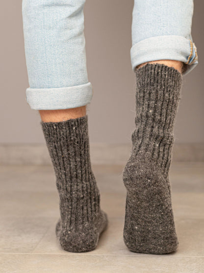 Aurora Wool Socks, Dark Grey