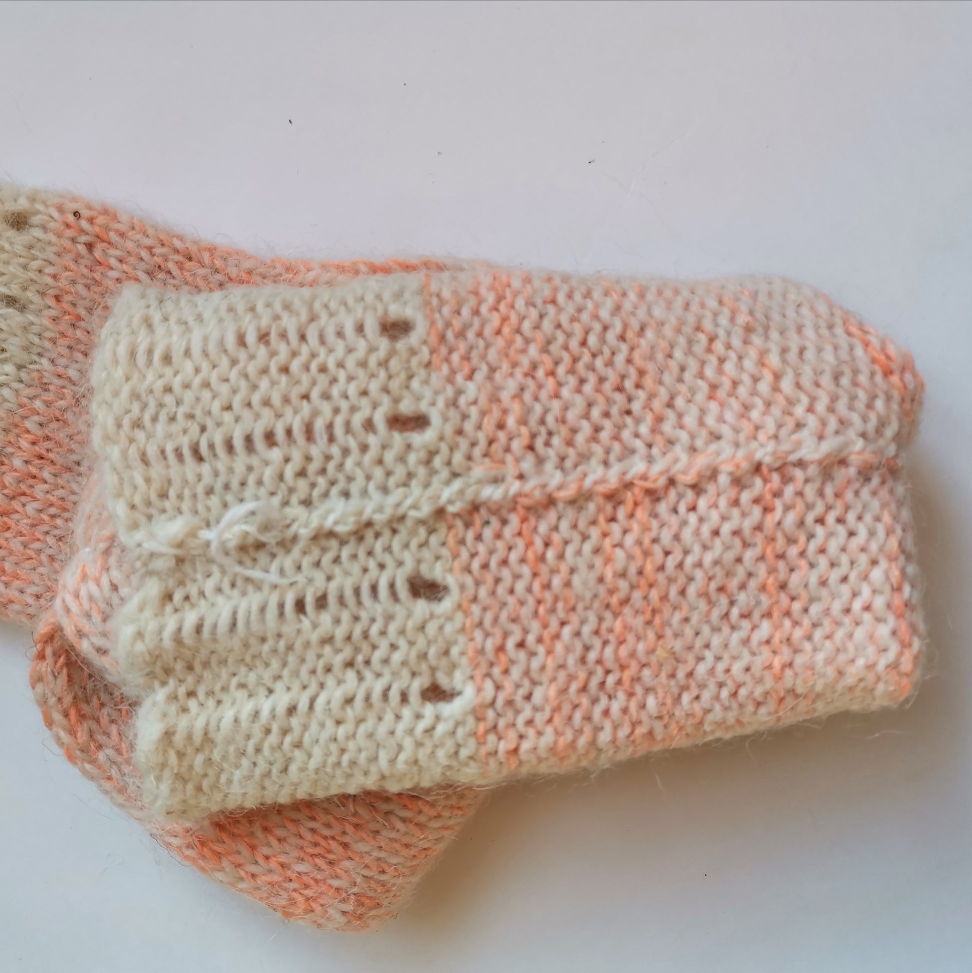 Heather Pink Wool Socks