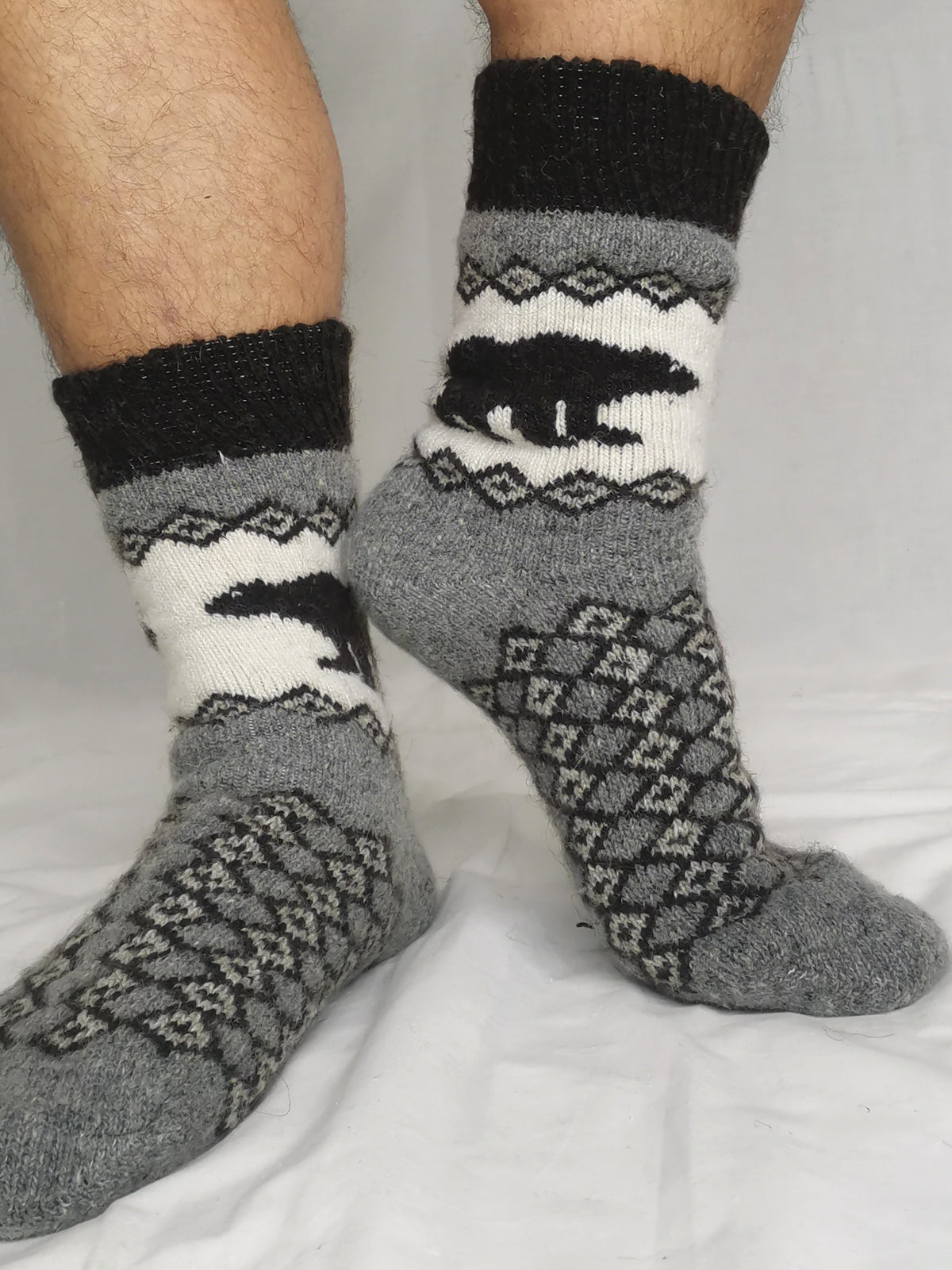Brown Bear Wool Socks