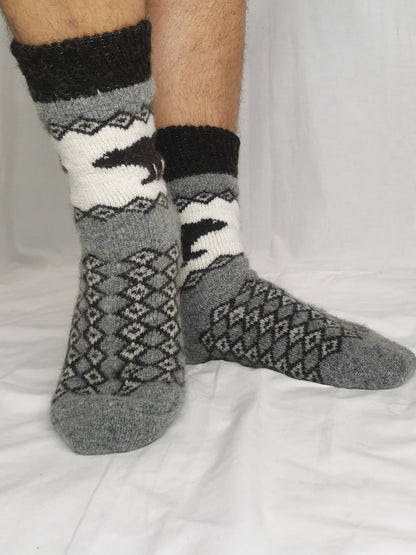 Brown Bear Wool Socks