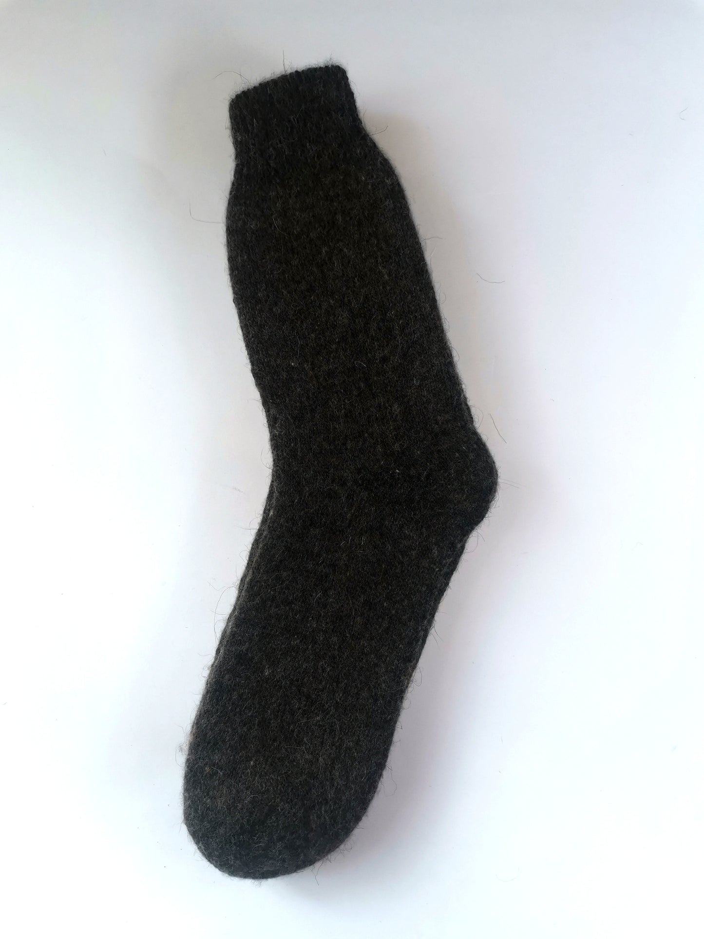 Heather Brown Wool Socks