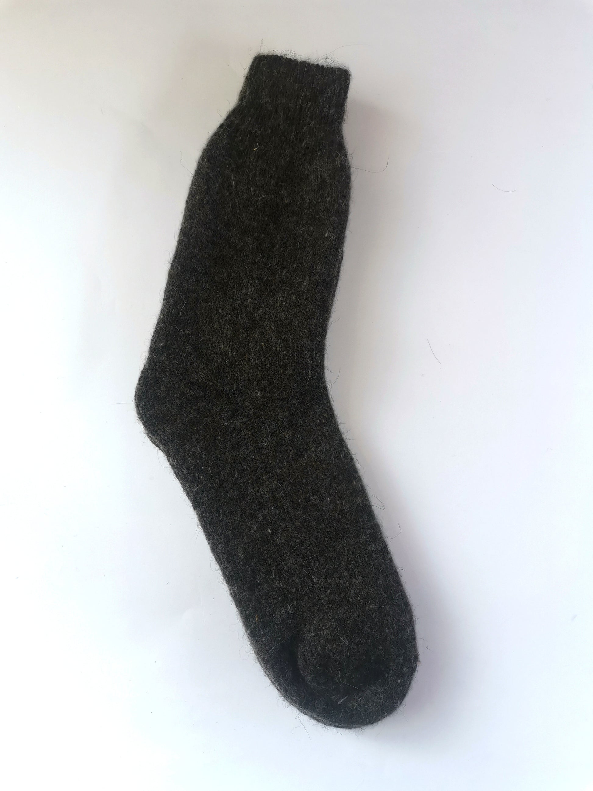 Heather Brown Wool Socks