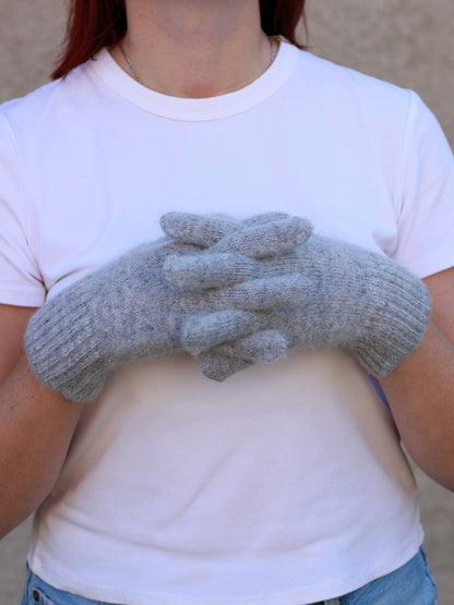 Grey Wool Gloves