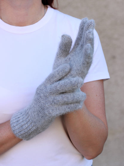 Grey Wool Gloves