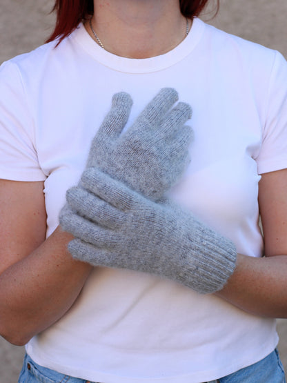 Grey Wool Gloves