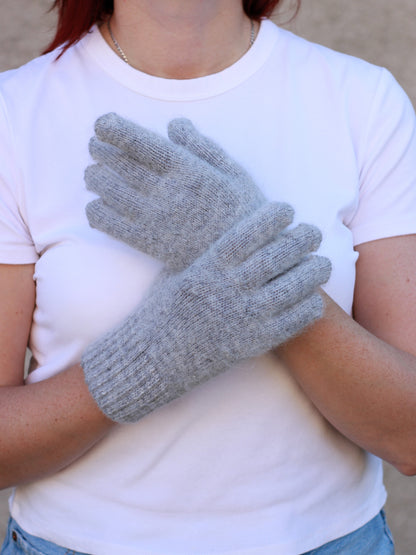 Grey Wool Gloves