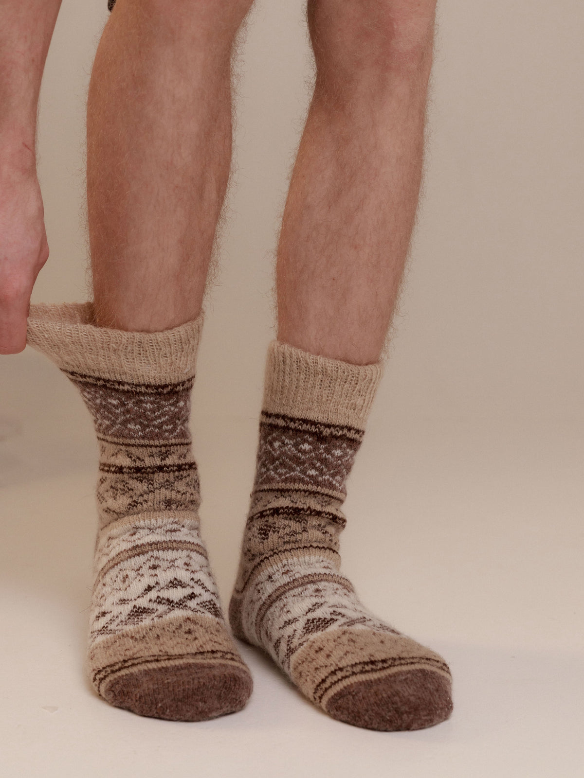 Viking Wool Socks, Brown