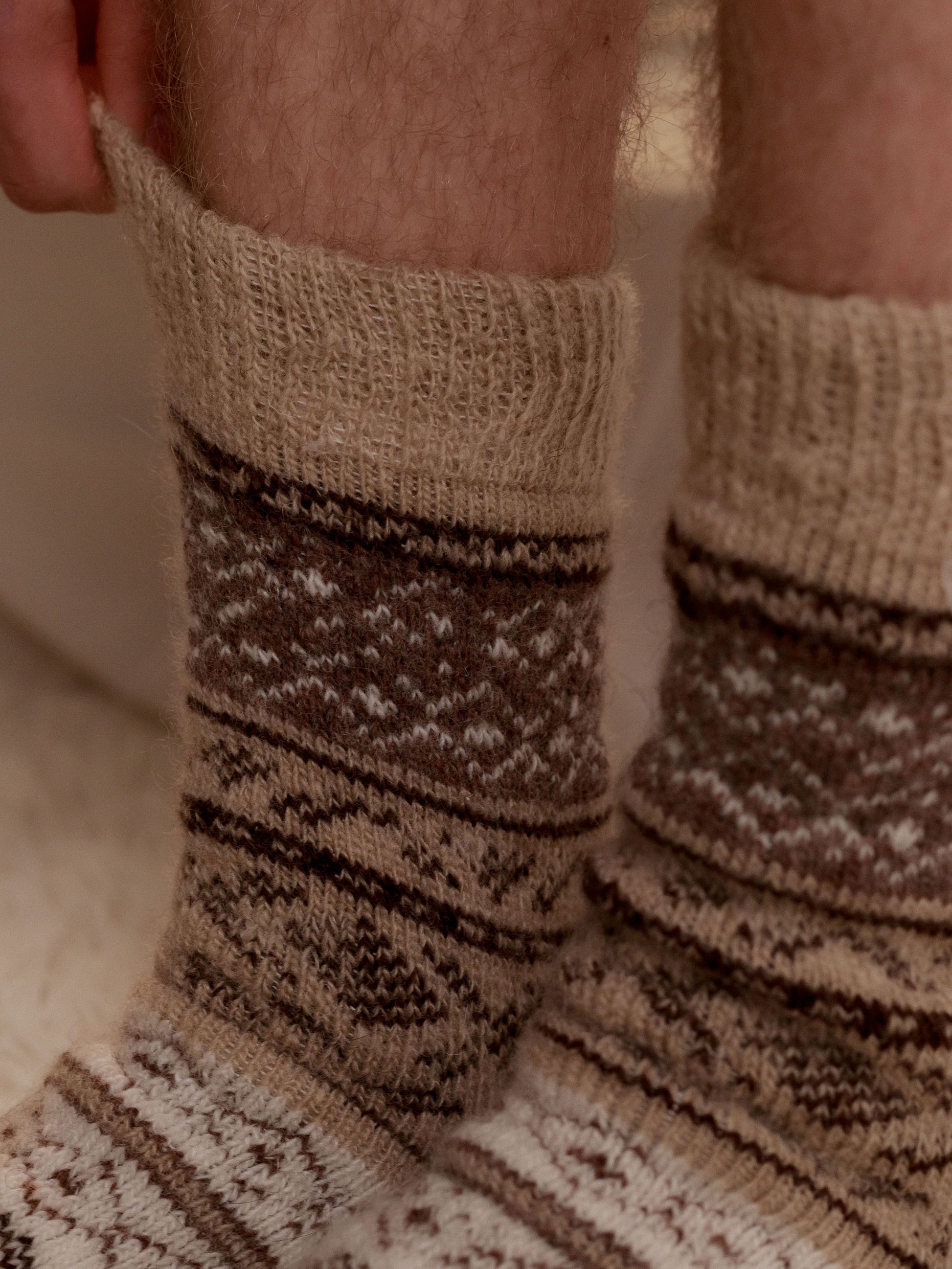 Viking Wool Socks, Brown