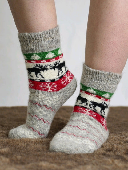 Moose Wool Socks, Grey