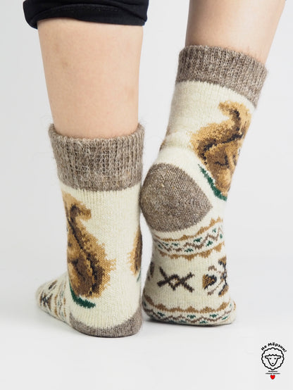 Squirrel Wool Socks