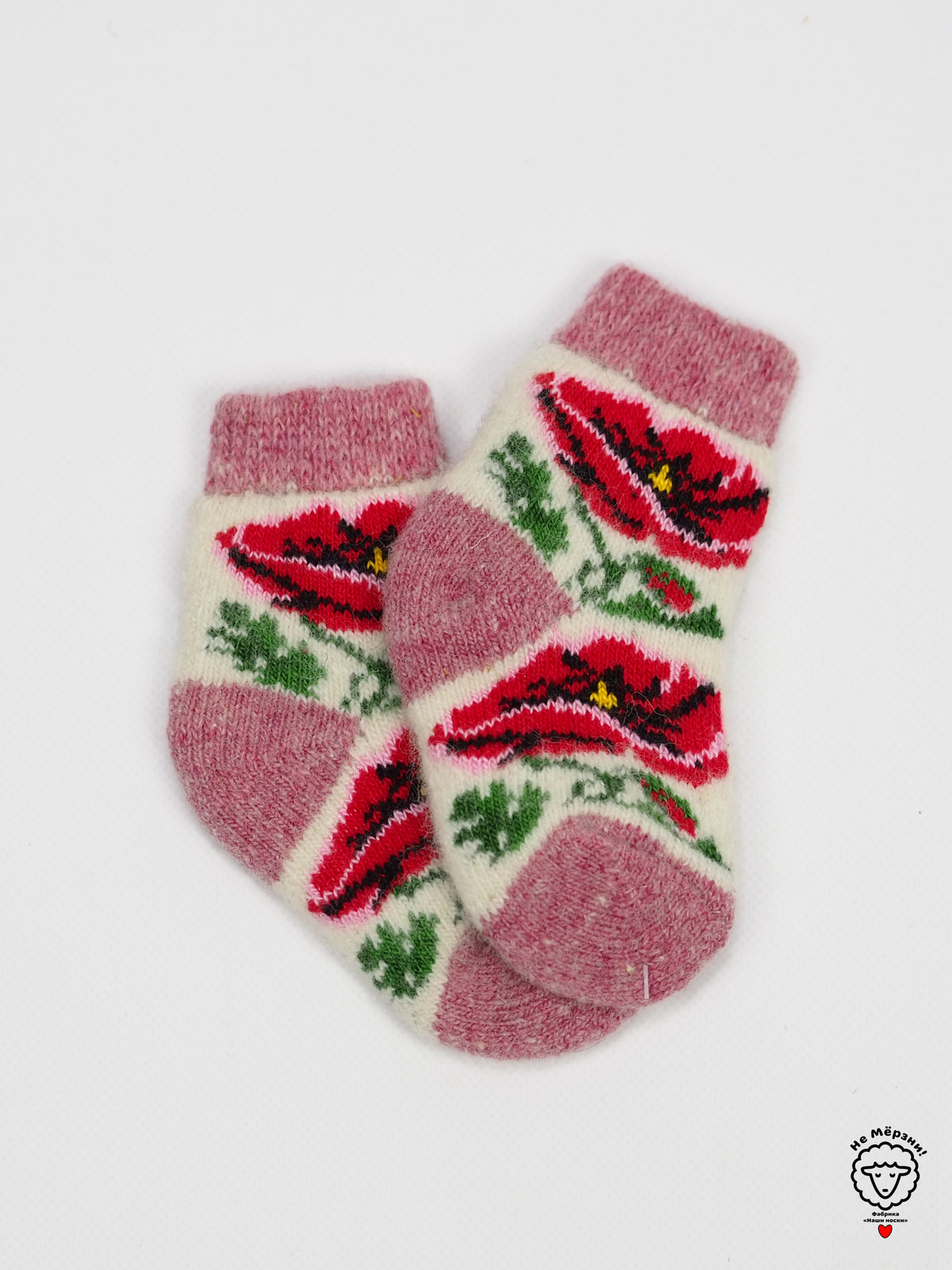 Rose Toddler Wool Socks