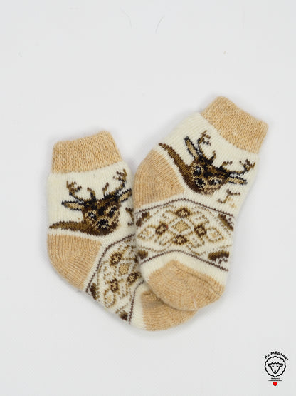 Deer Toddler Wool Socks