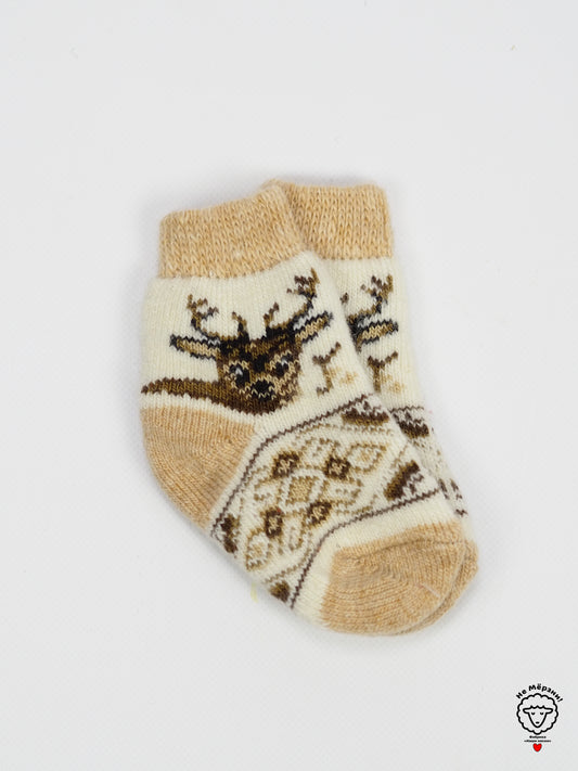 Deer Toddler Wool Socks