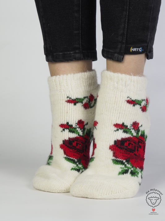 Red Rose Wool Footies