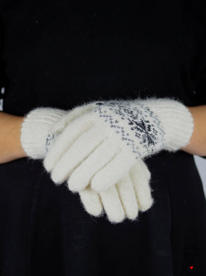 Assorted White Wool Gloves