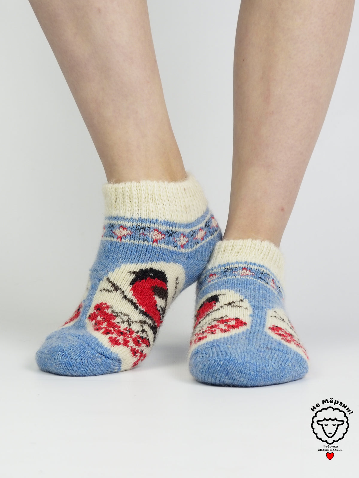 Bullfinch Window Wool Footies