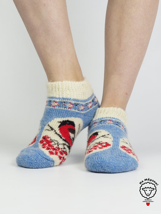 Bullfinch Window Wool Footies