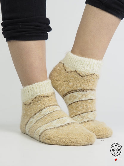 Ornament Wool Footies, Beige