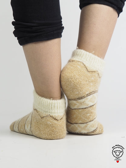 Ornament Wool Footies, Beige