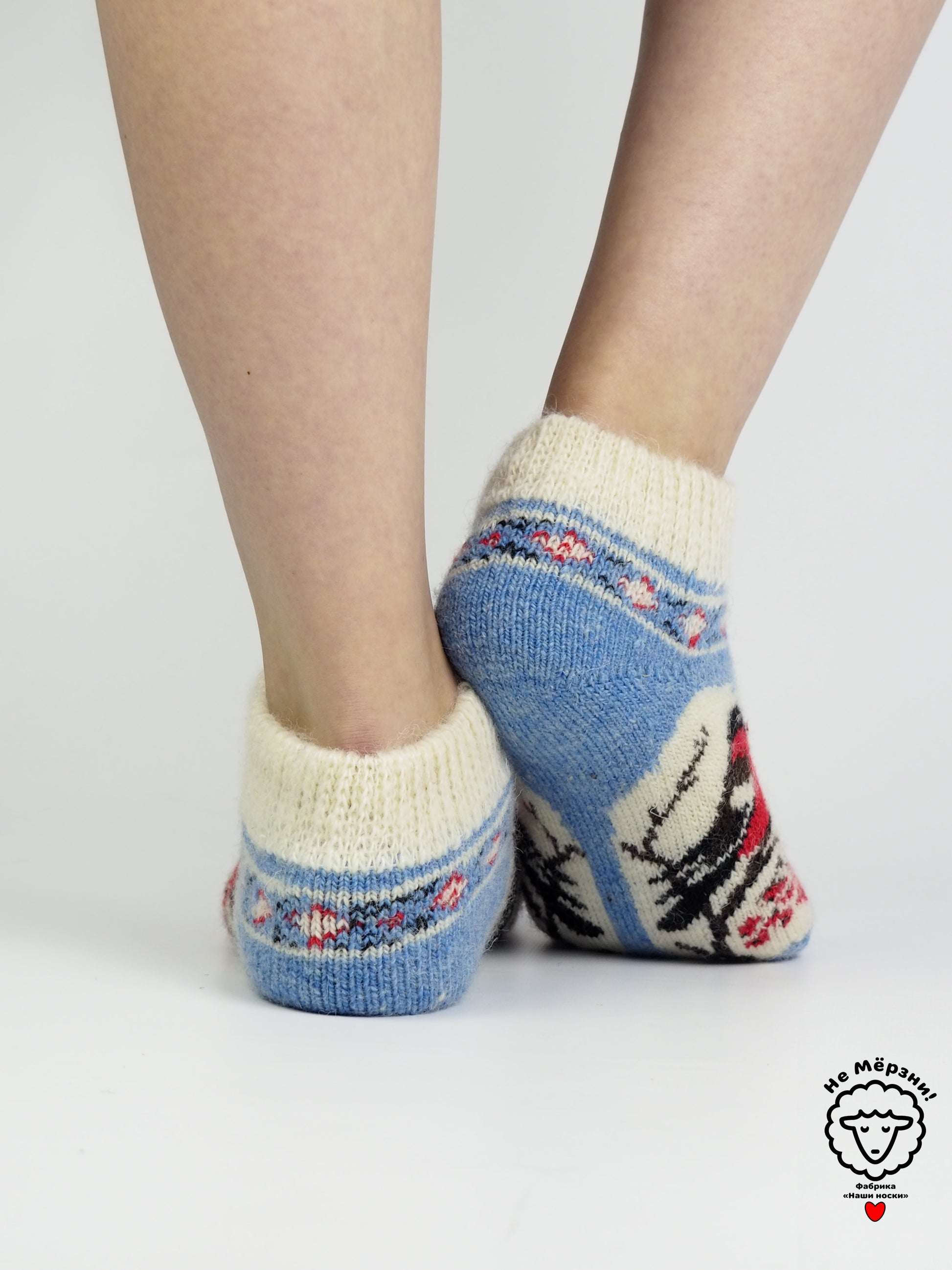 Bullfinch Window Wool Footies